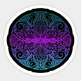 Mandala art drawing for gift Sticker